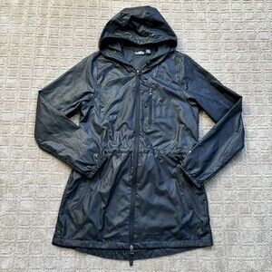 New Balance Windbreaker Jacket Women Small Running Jogging Hooded Cinch Waist